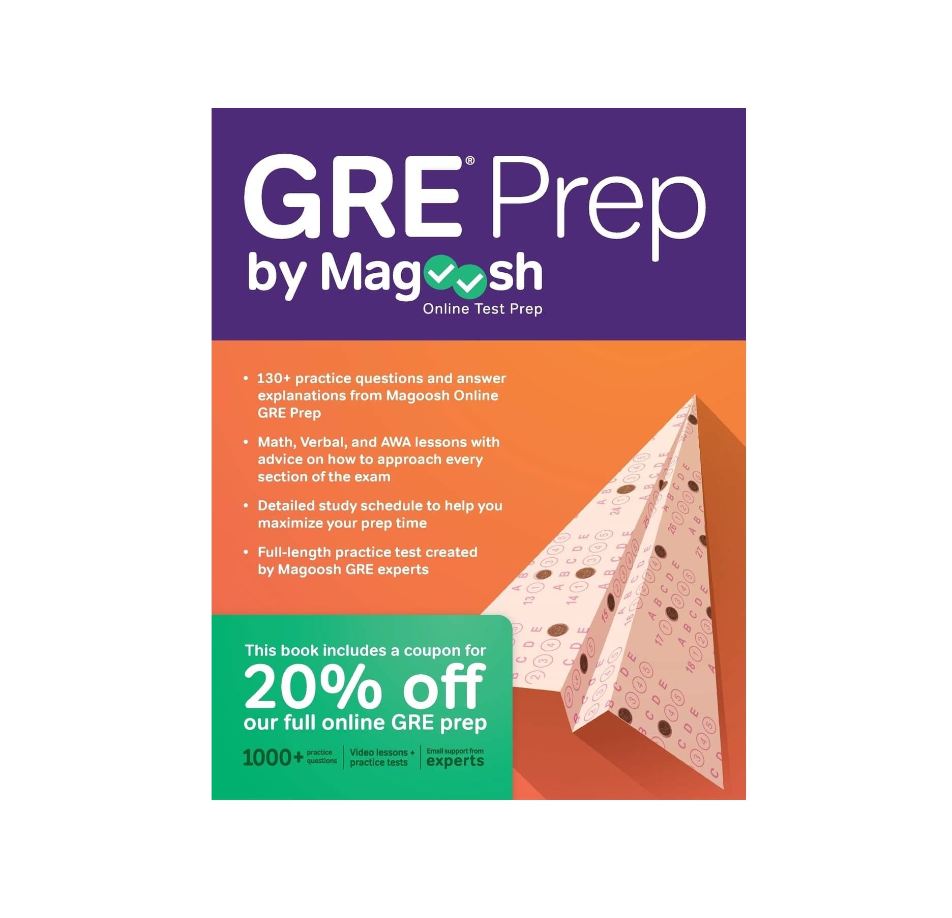 کتاب GRE Prep by Magoosh جی آر ای پرپ مگوش