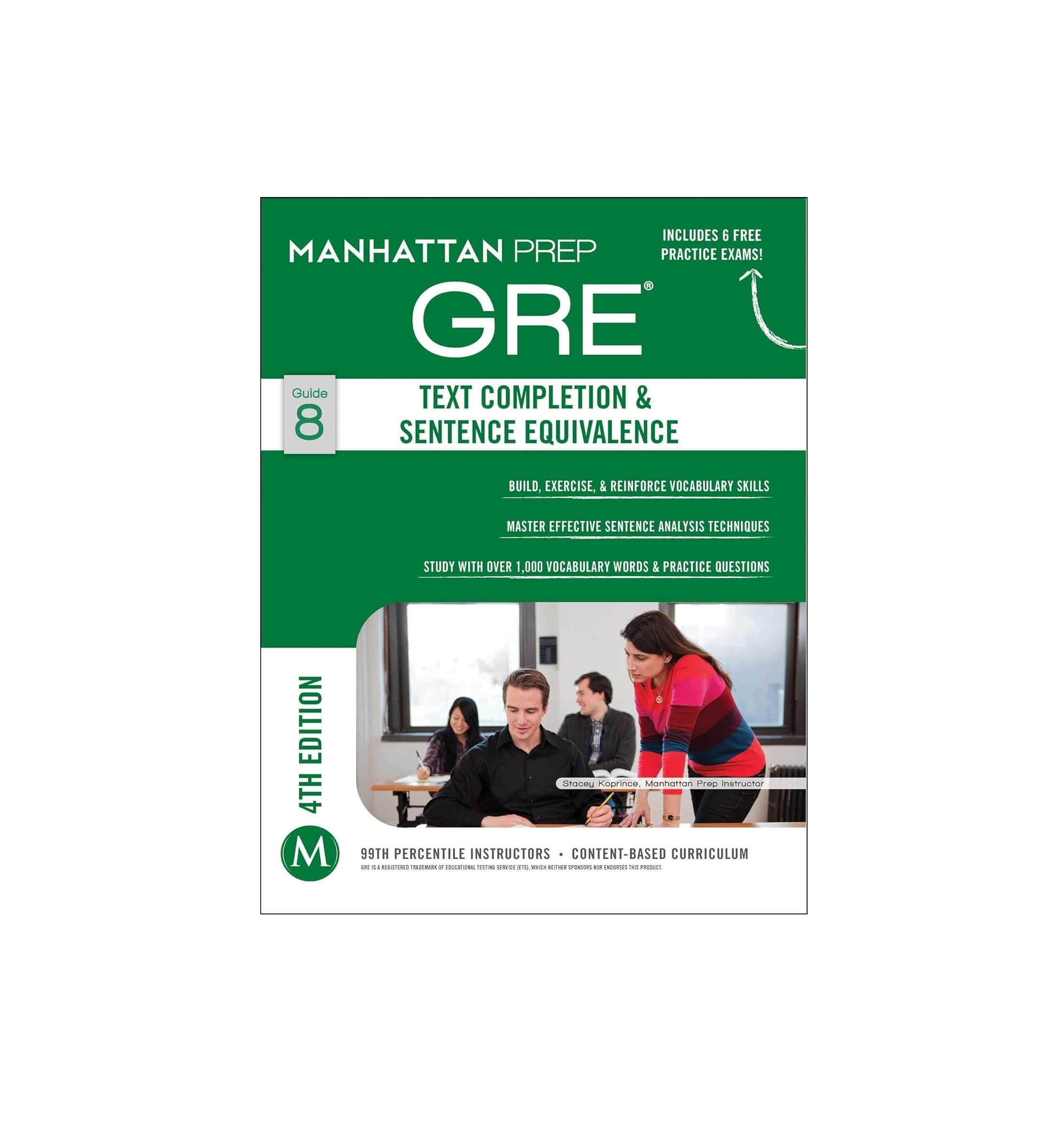 کتاب Manhattan Prep GRE Text Completion & Sentence Equivalence Strategy Guide جی آر ایی تکست کامپلشن