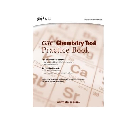 کتاب GRE Chemistry Test Practice Book جی ار ای کمیستری تست پرکتیس بوک