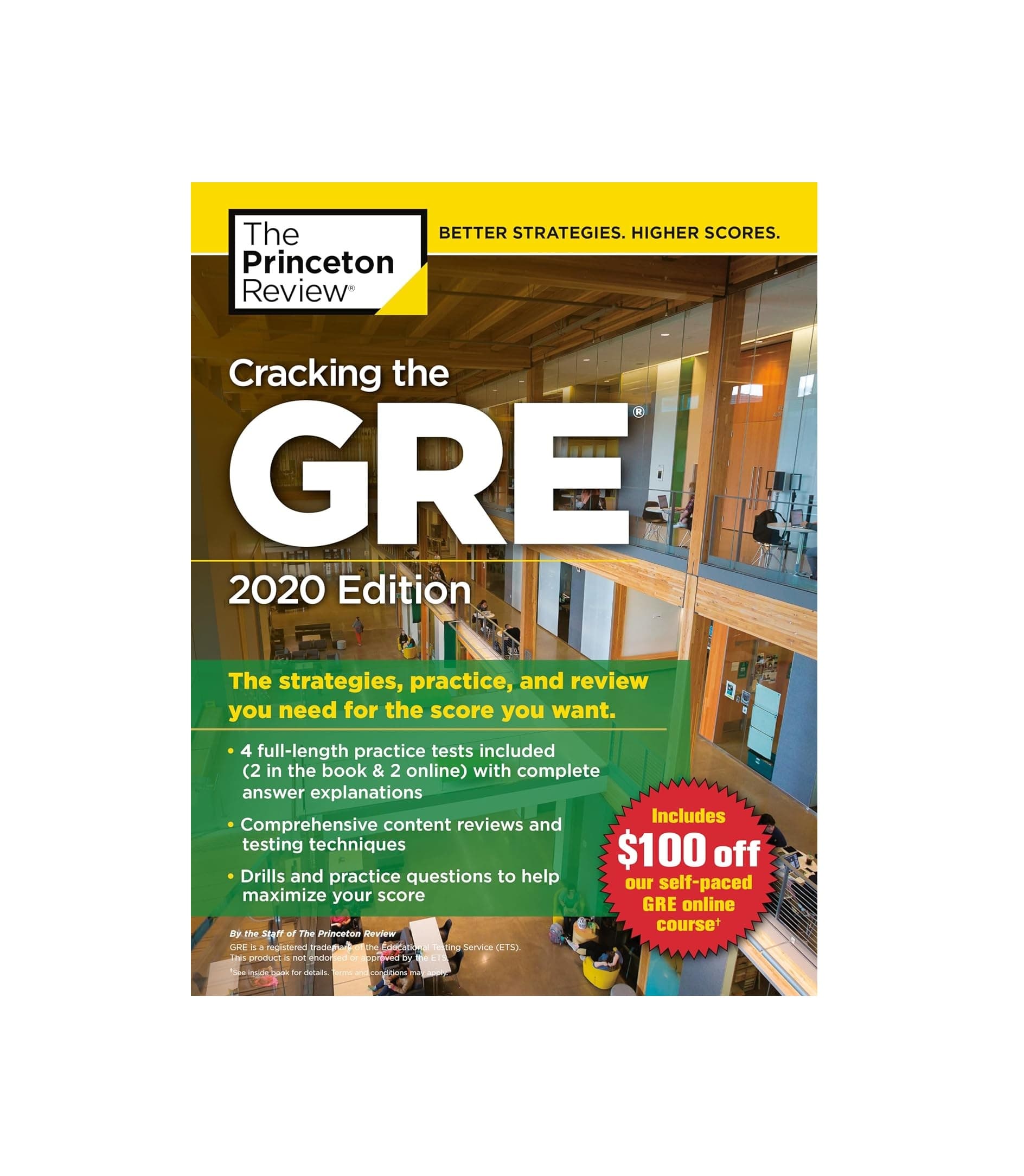 کتاب Cracking the GRE with 4 Practice Tests 2020 Edition کرکینگ د جی ار ای — تصویر ۲