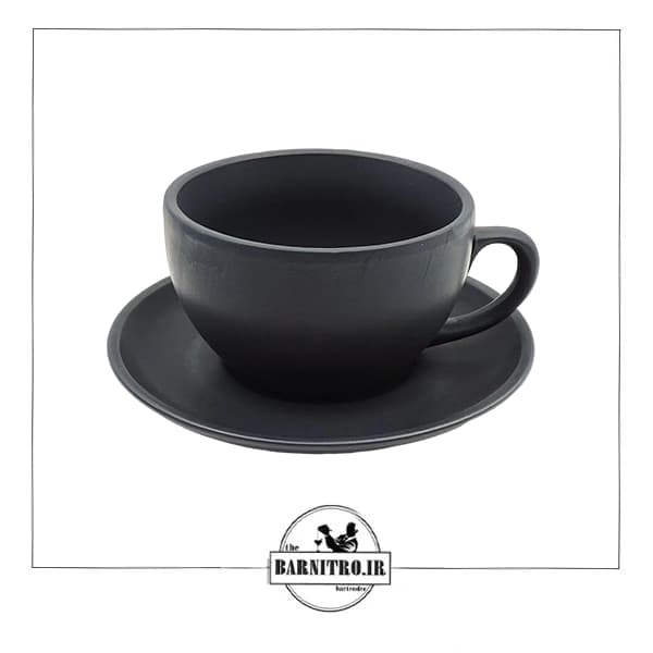کاپ مشکی اسپرسو و کاپوچینو و لته (مدل1) — تصویر ۷