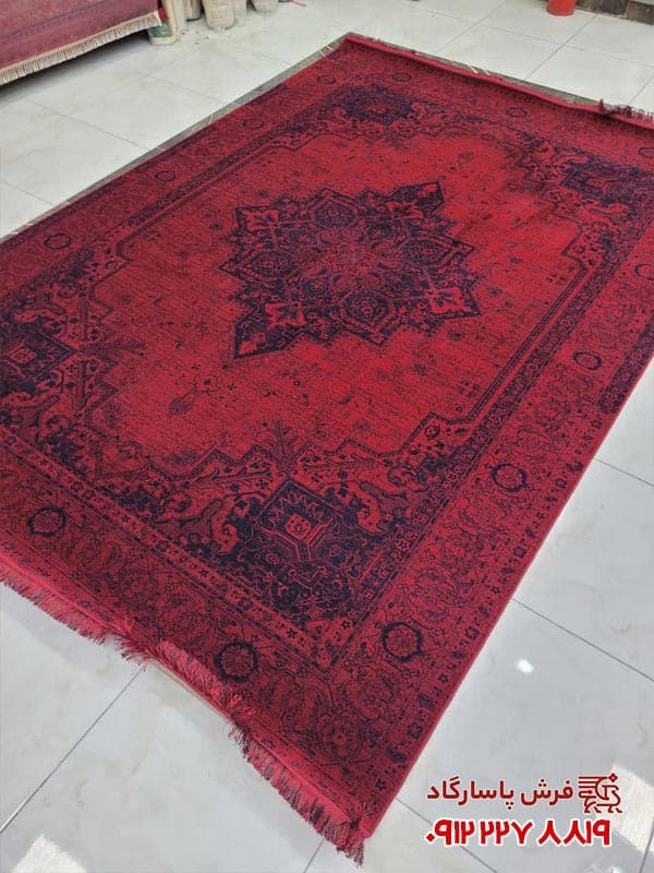 فرش هریس مدرن 700 شانه لاکی تراکم 2550 — تصویر ۲