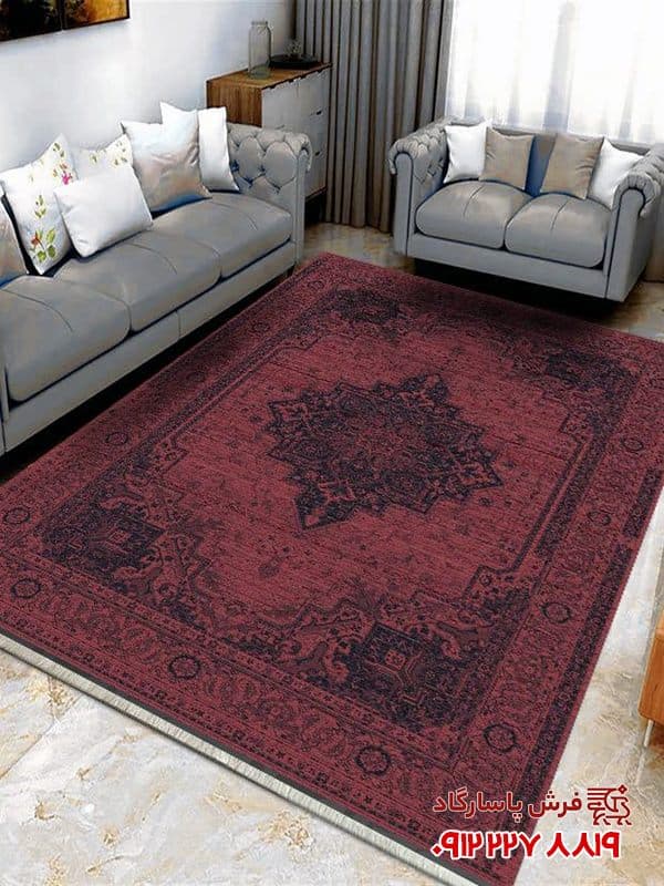 فرش هریس مدرن 700 شانه لاکی تراکم 2550 — تصویر ۳
