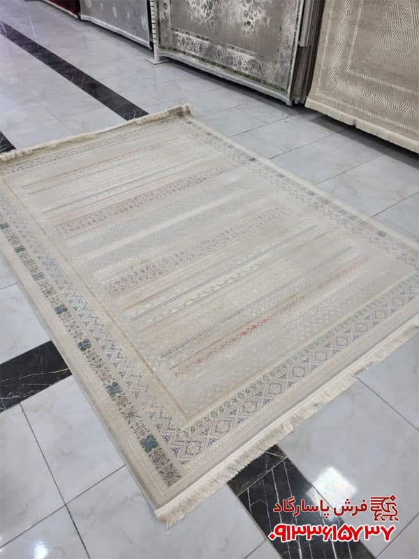 فرش مراکشی 1200 شانه موکا طرح جدید کد 1440