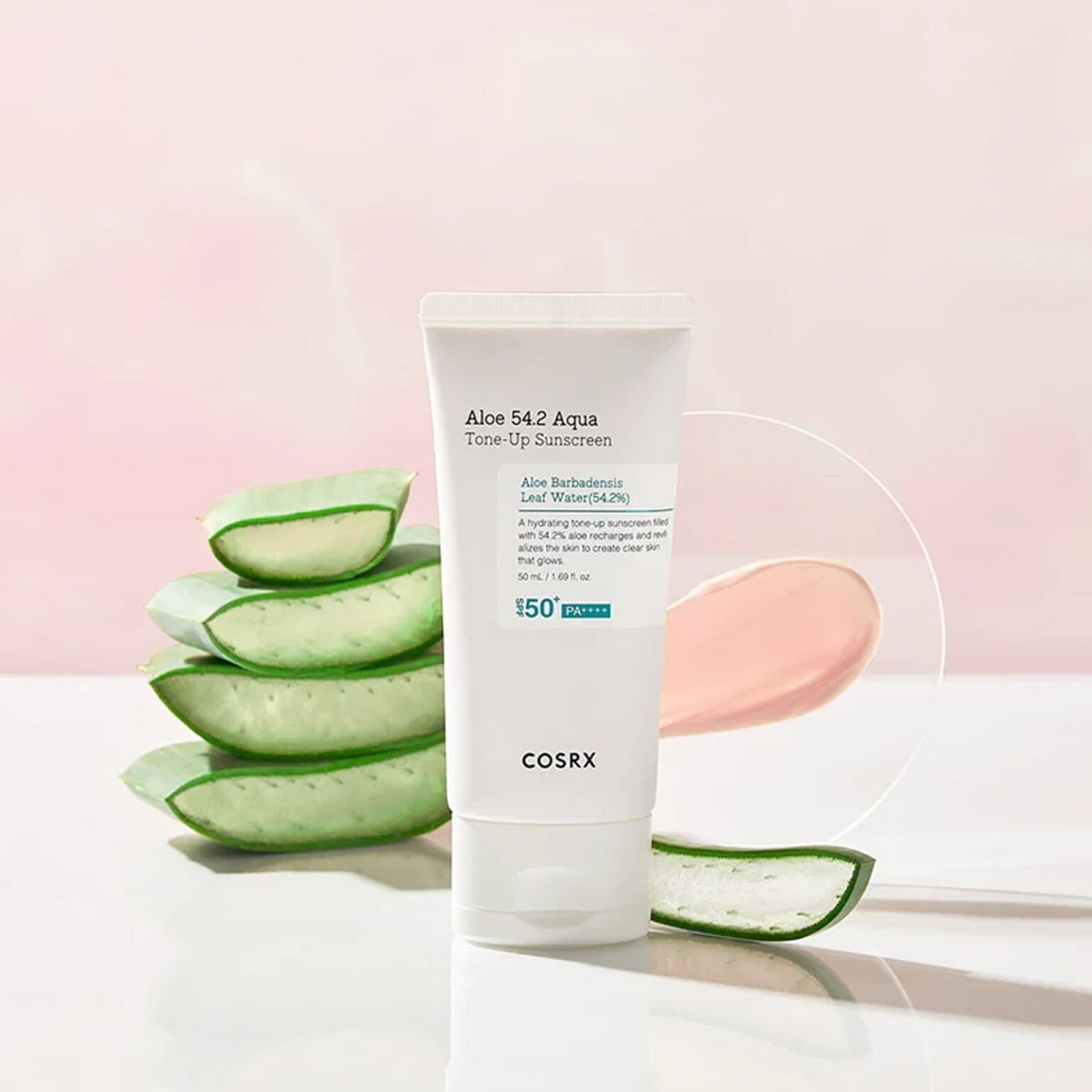 ضد آفتاب روشن کننده آلوورا Aloe 54.2 Aqua Tone-up Sunscreen SPF 50
