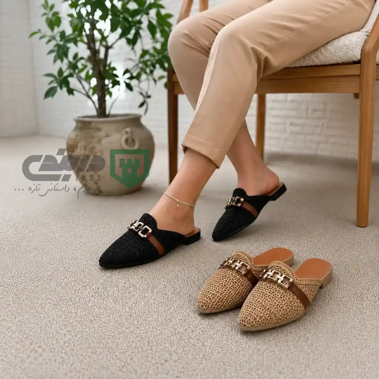 صندل زنانه مدل دیور توری