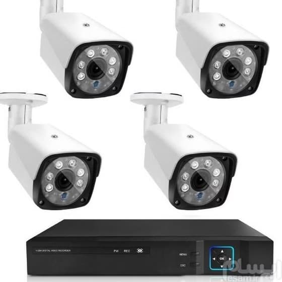 پک 4 عددی دوربین‌ مداربسته فول اچ‌ دی با dvr
