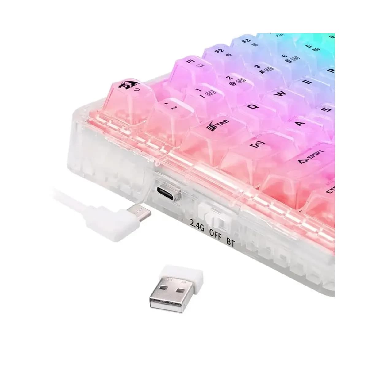 کیبورد گیمینگ Redragon ELF K649CT-RGB PRO|WLS — تصویر ۴