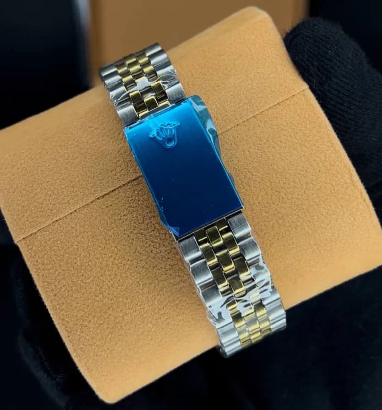 ساعت مردانه رولکس کد 5735 نقره ای طلایی صفحه سبز — تصویر ۶