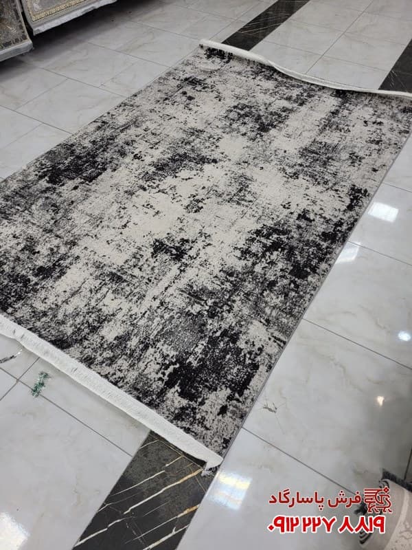 فرش وینتیج دودی طوسی با طراحی جدید — تصویر ۵