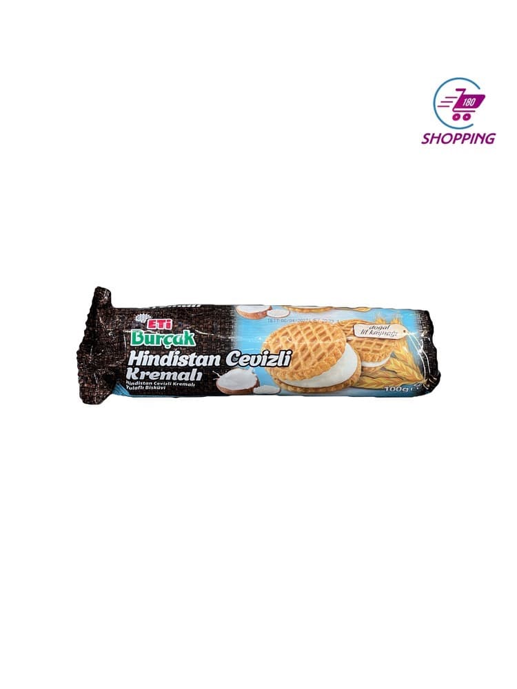 بیسکوییت کرمدار نارگیلی اتی بورجاک 100 گرم