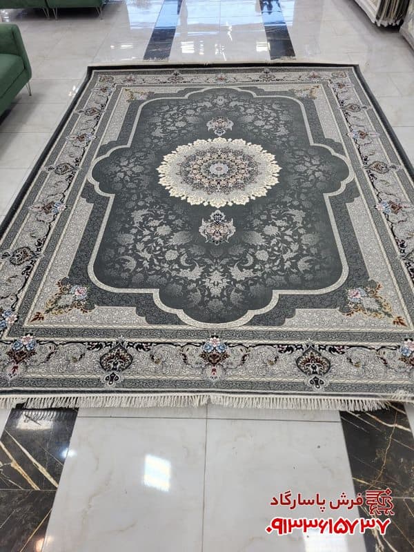 فرش وینتیج دودی 700 شانه طرح دلسا — تصویر ۱۰