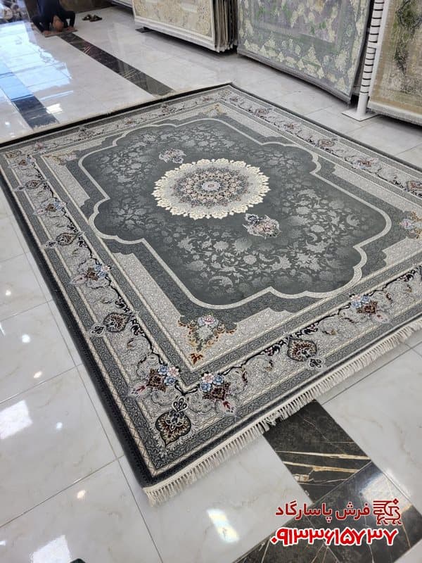 فرش وینتیج دودی 700 شانه طرح دلسا — تصویر ۶