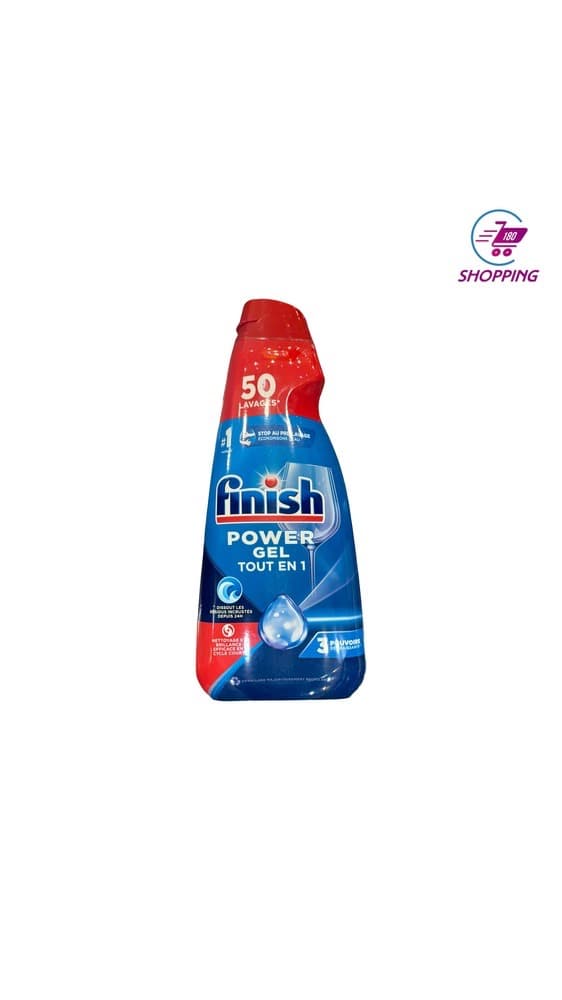 ژل ماشین ظرفشویی فینیش مدل Power gel حجم 1 لیتر — تصویر ۲