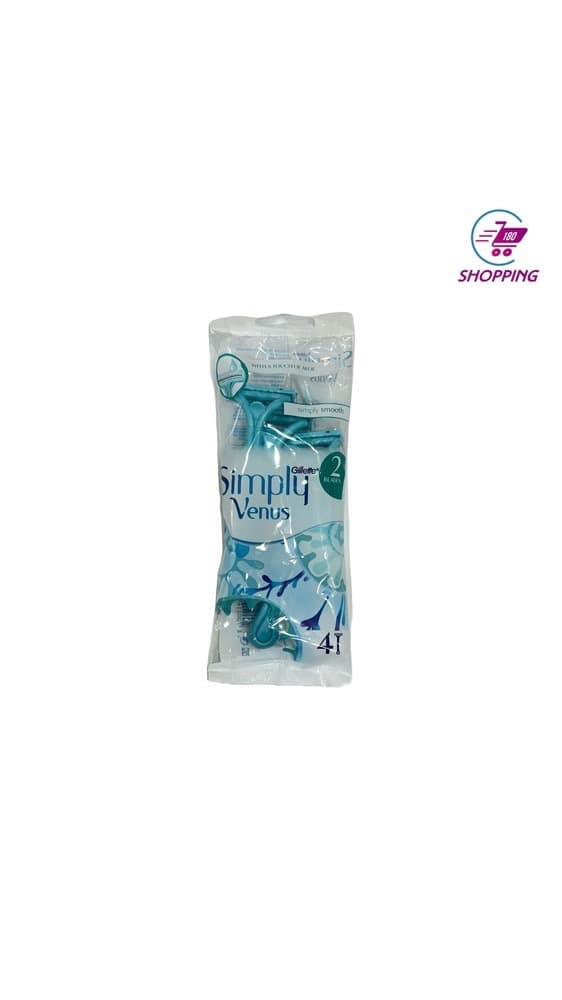 ژیلت ونوس زنانه مدل Simply دو لبه 4 عددی