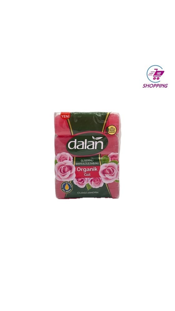 صابون گل رز دالان حاوی گلیسیرین مدل Organik بسته 4 عددی