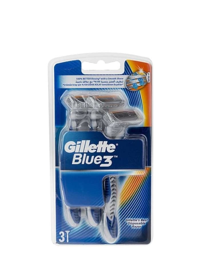 خودتراش مردانه BLUE3 بسته 3 عددی — تصویر ۳