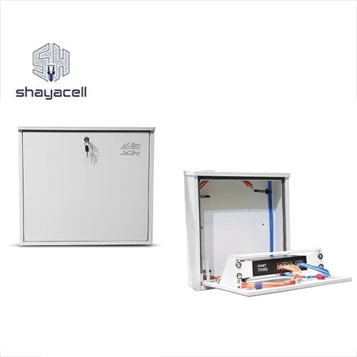 رک دیواری عالی کار صنعت عمق 11 سفید مدل Pro Pack S24-w