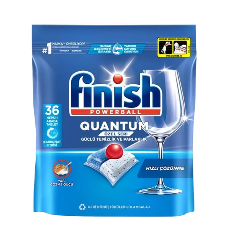 قرص ماشین ظرفشویی فینیش مدل Quantum بسته 36 عددی — تصویر ۵