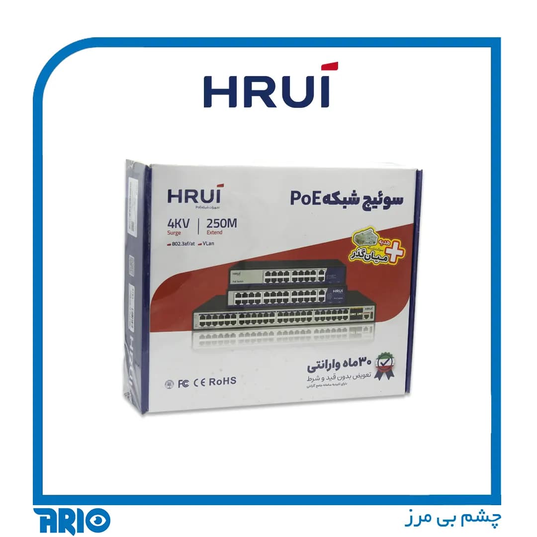 سوئیچ شبکه HRUI مدل HR902-AF-162G-200 — تصویر ۷