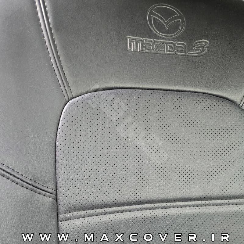 روکش صندلی مزدا 3 Mazda چرم مشکی خارجی اصلی شرکتی — تصویر ۳