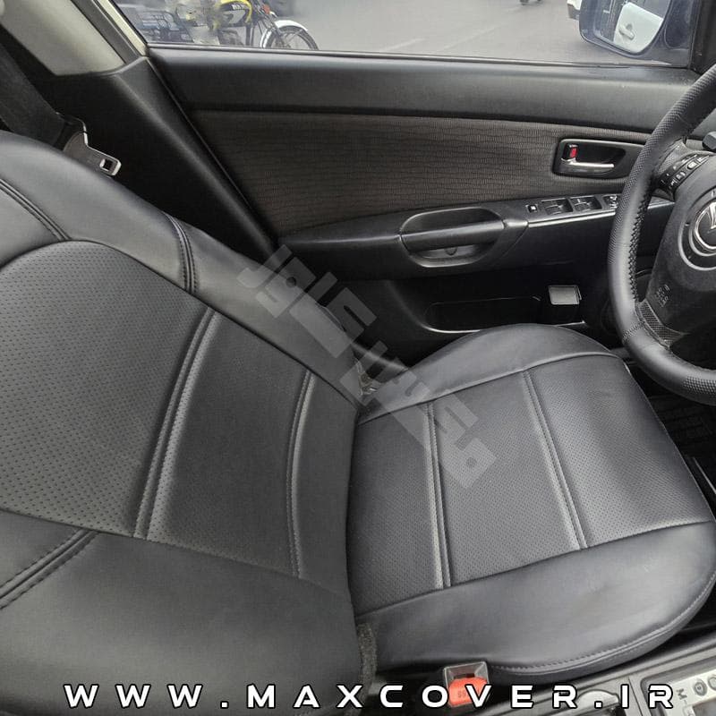 روکش صندلی مزدا 3 Mazda چرم مشکی خارجی اصلی شرکتی — تصویر ۵
