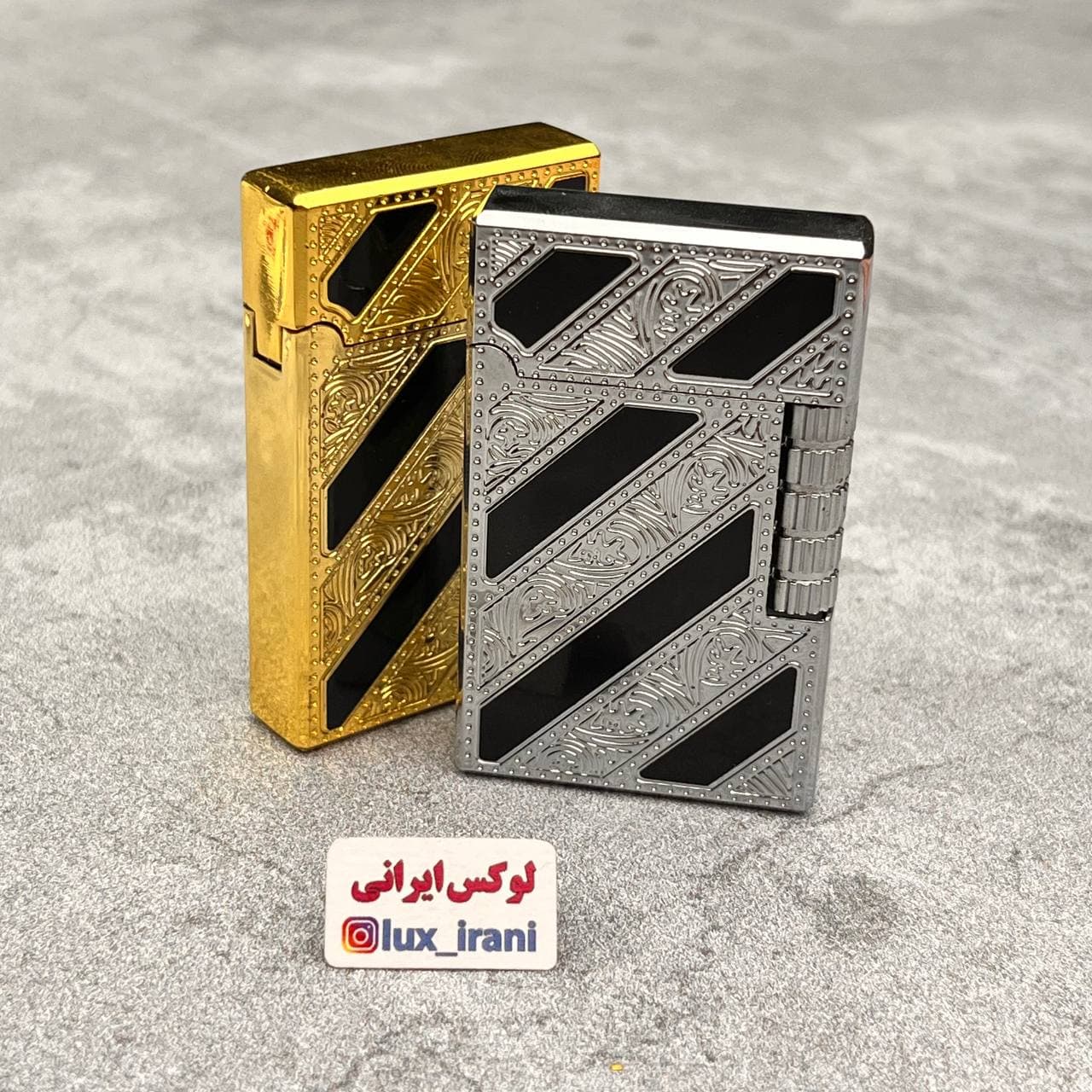 فندک طرح دپونت لاکی شیاردار — تصویر ۳