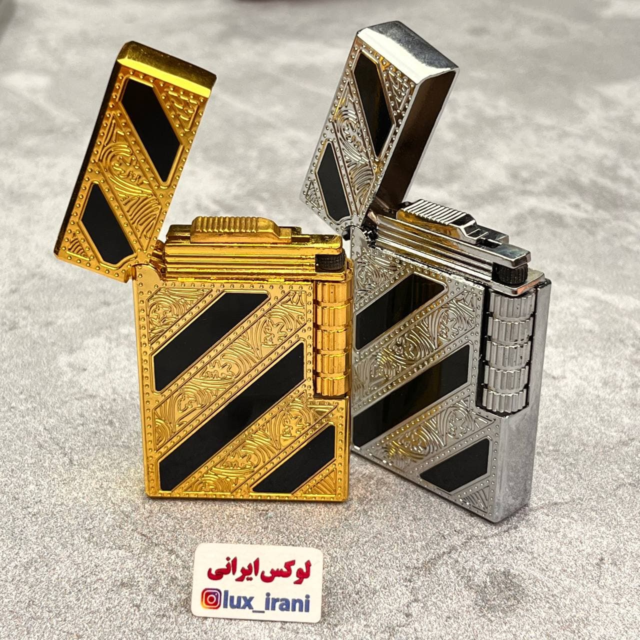 فندک طرح دپونت لاکی شیاردار — تصویر ۵