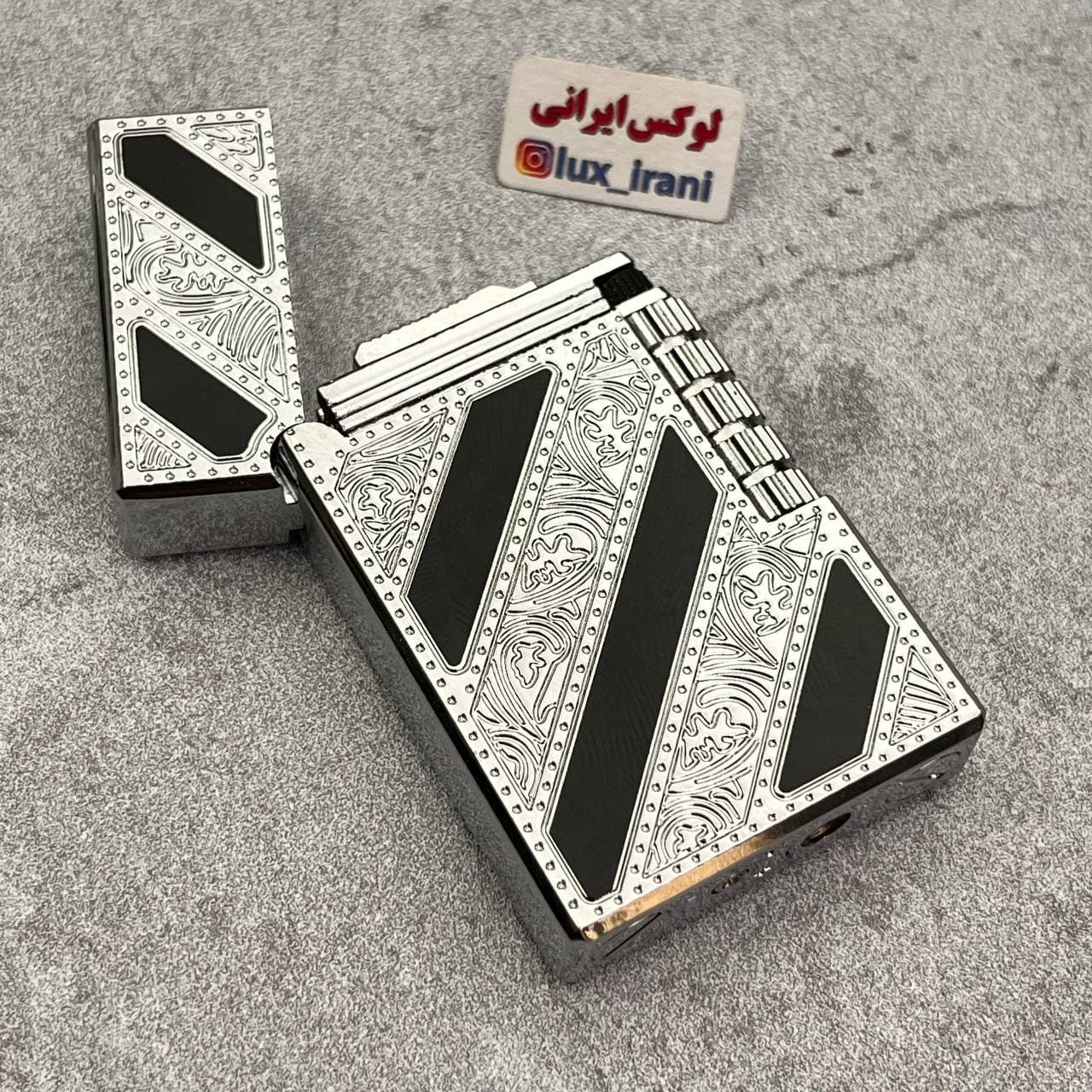 فندک طرح دپونت لاکی شیاردار — تصویر ۷