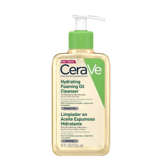 فوم شستشوی روغنی سراوی Cerave Hydrating Foaming Oil Cleanser پوست خشک و خیلی خشک