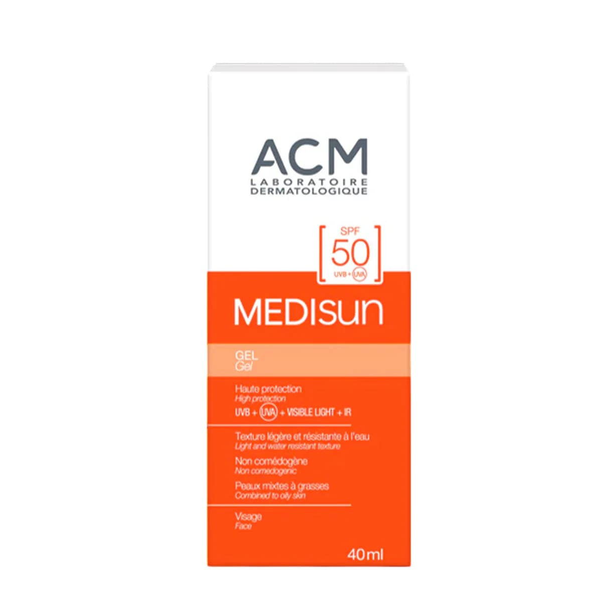 کرم ضد آفتاب مدیسان ای سی ام ACM ( بی رنگ SPF 50) — تصویر ۳