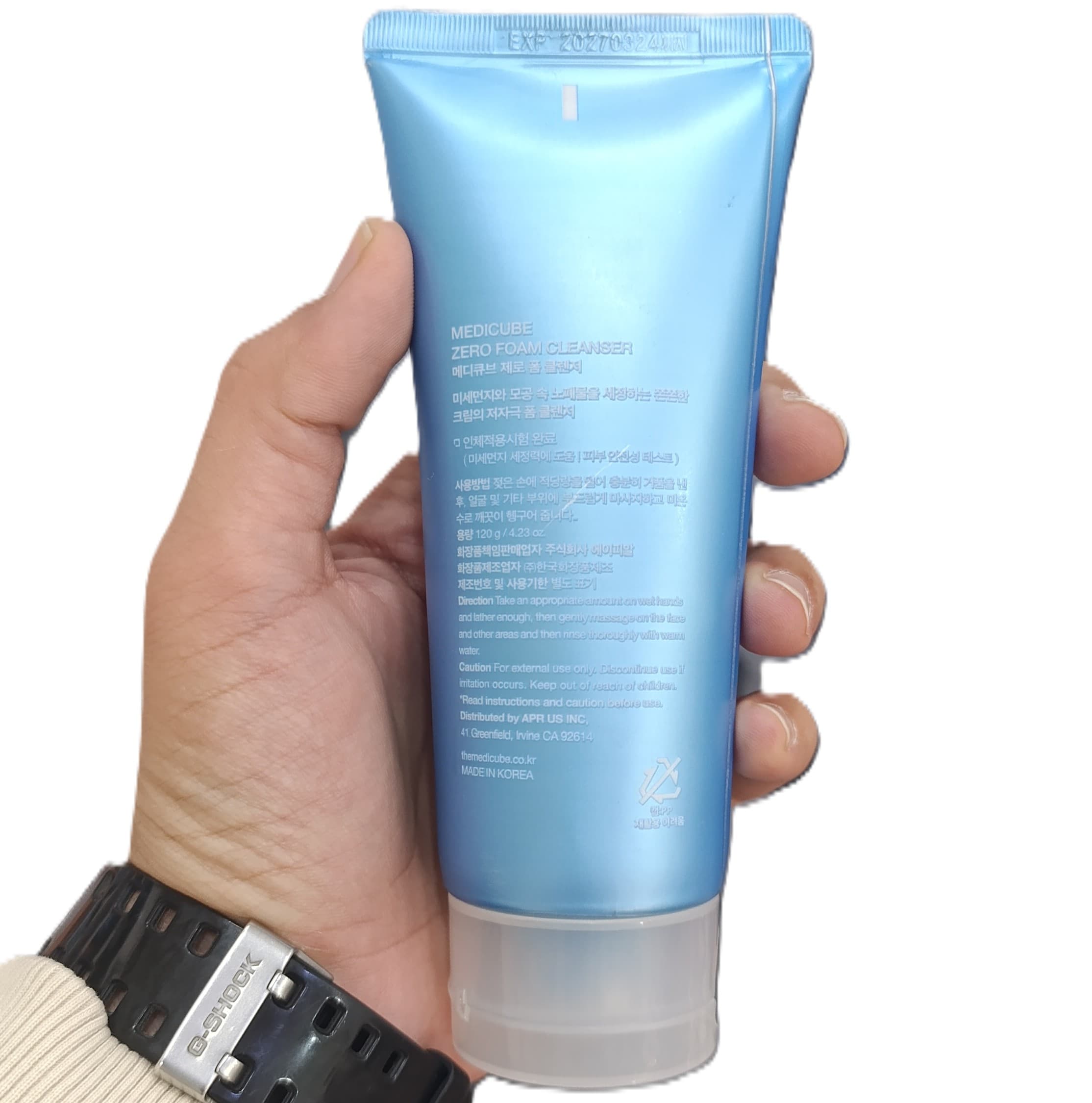 فوم شستشوی کنترل منافذ مدی کیوب Medicube Zero Foam Cleanser حجم 120 میل — تصویر ۴