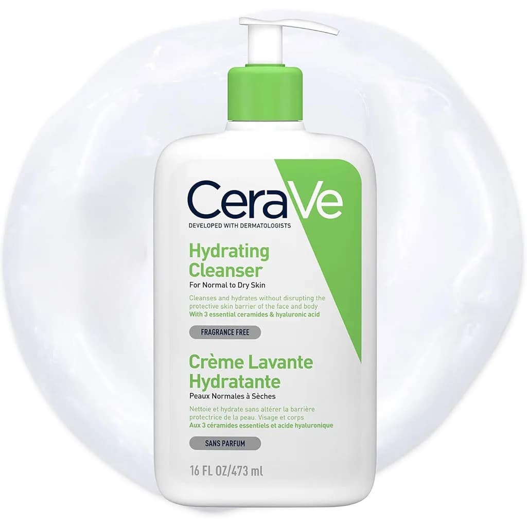 ژل شستشو آبرسان پوست نرمال تا خشک سراوی 473 میلCerave Hydrating Cleanser