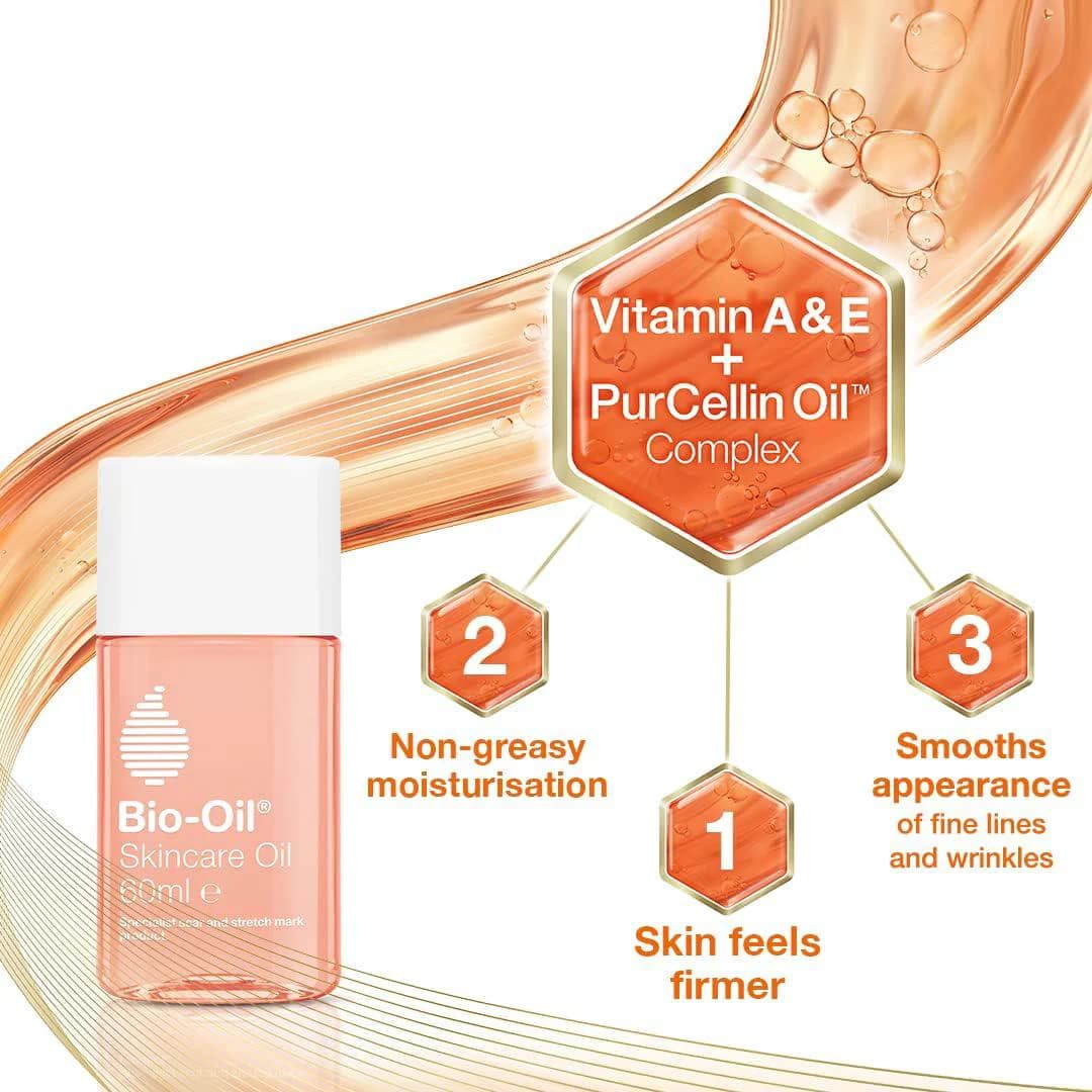 روغن ترمیم کننده پوست بایو اویل Bio Oil حجم 60میل اصل — تصویر ۱۱