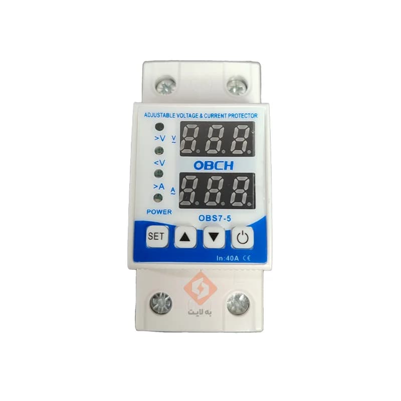 محافظ ولتاژ 40 آمپر تکفاز تابلویی دیجیتال OBCH