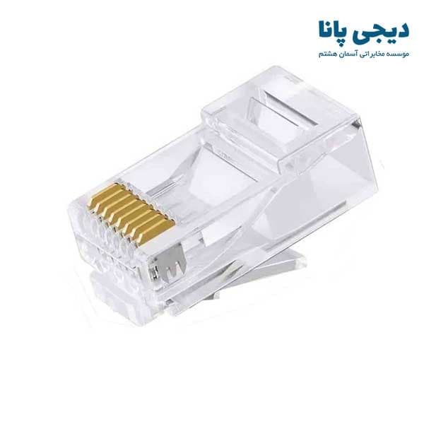 سوکت شبکه UTP آمپ CAT6 مدل AMP بسته 100 عددی