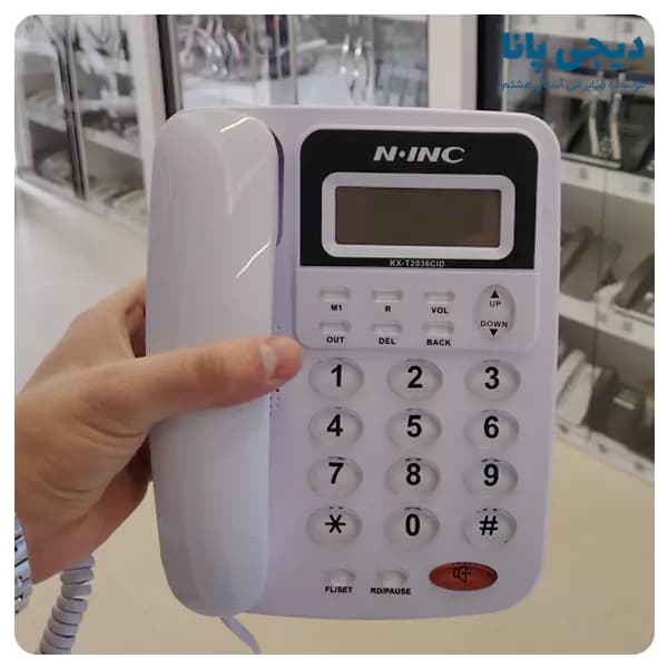 تلفن رومیزی 1 خط ان آی ان سی مدل N.INC KX-T2036CID — تصویر ۷