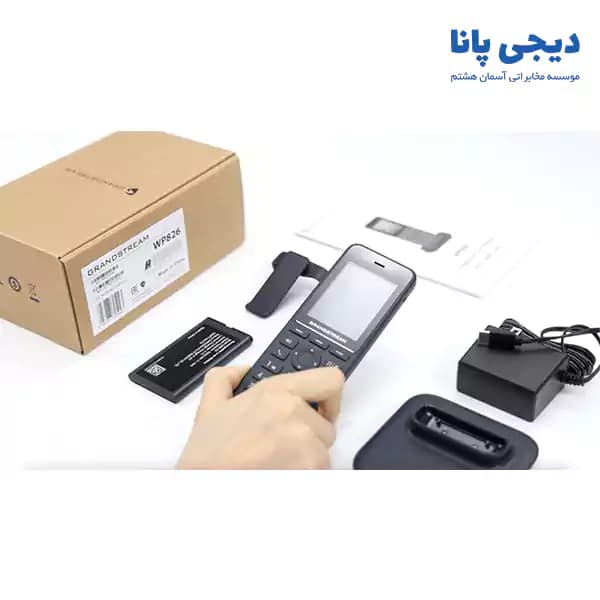 تلفن بیسیم تحت شبکه وای فای گرنداستریم مدل Grandstream WP826 — تصویر ۶