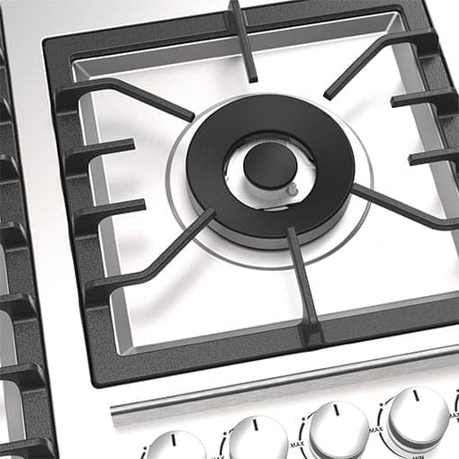 اجاق گاز پنج شعله 0013A استیل بیمکث — تصویر ۳