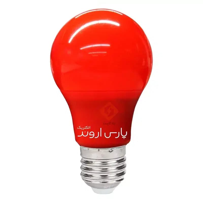 لامپ حبابی 9 وات رنگی پارس اروند — تصویر ۴