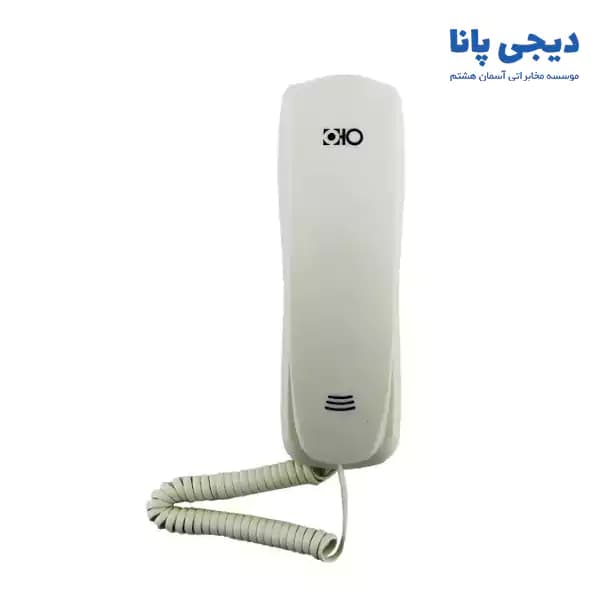 تلفن ساده بدون شماره انداز 1 خط دیواری اهو مدل OHO-628 — تصویر ۳