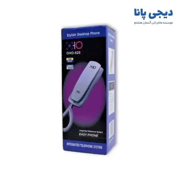 تلفن ساده بدون شماره انداز 1 خط دیواری اهو مدل OHO-628 — تصویر ۷