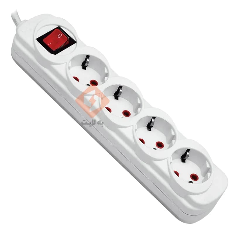 رابط 4 خانه 1.8 متری ارت دار آفر الکترونیک