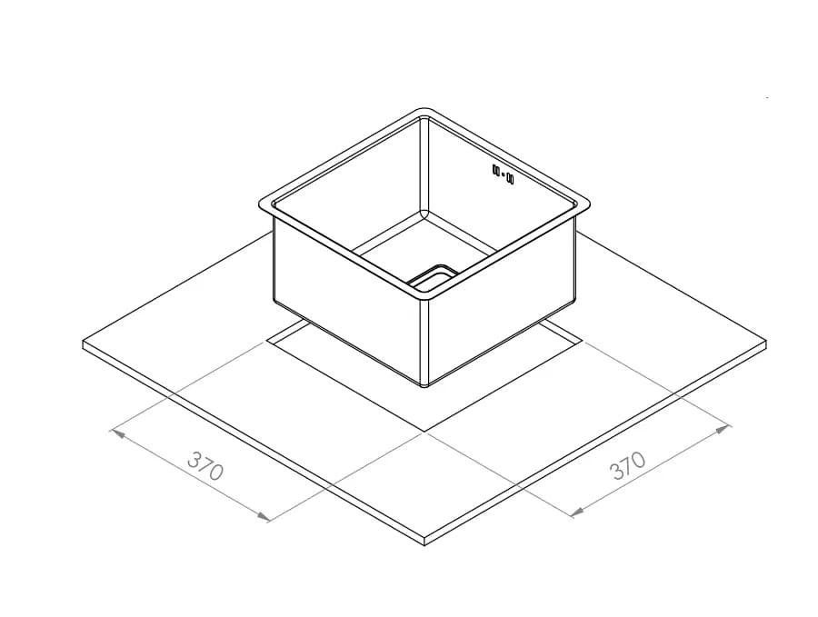 سینک زیرکابینتی مدل A4040 کن — تصویر ۵