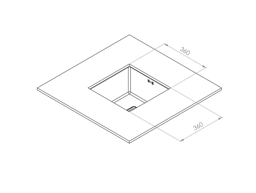 سینک زیرکابینتی مدل A4040 کن — تصویر ۷
