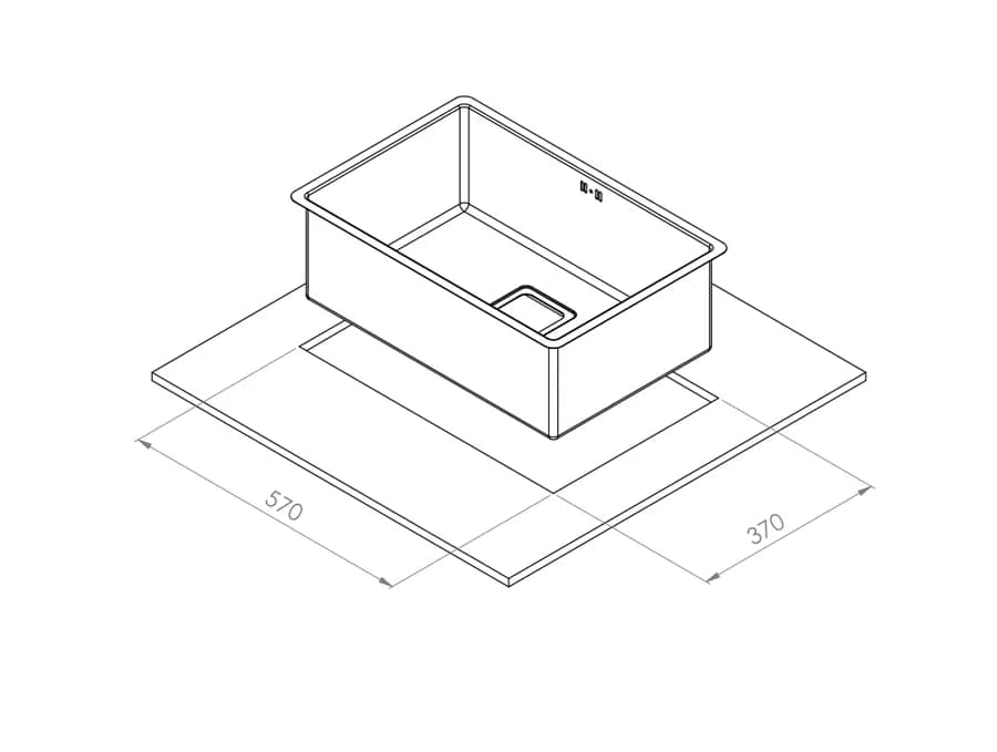 سینک زیرکابینتی مدل A4060 کن — تصویر ۷