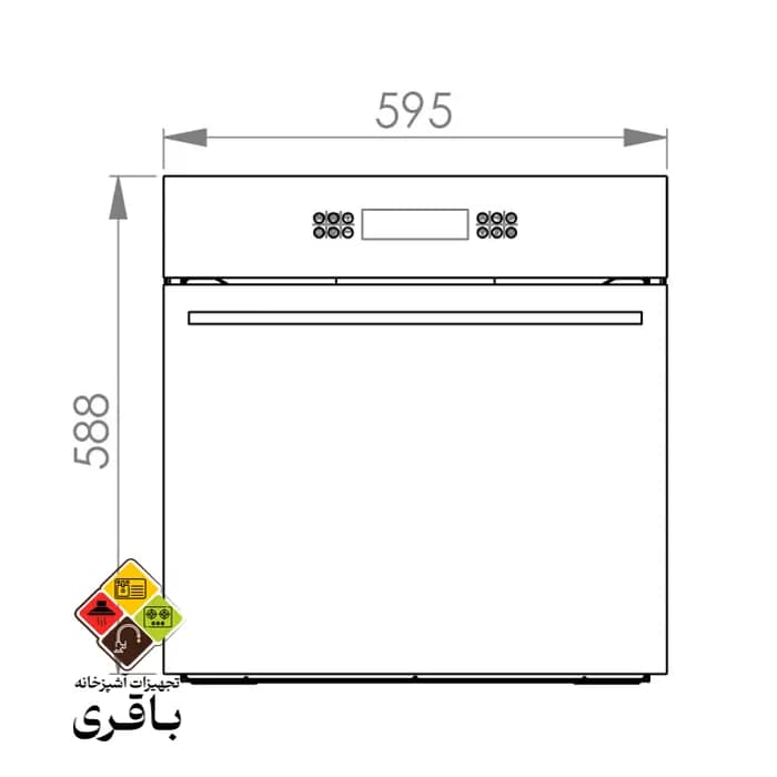 فر توکار برقی E6598 کن — تصویر ۱۱