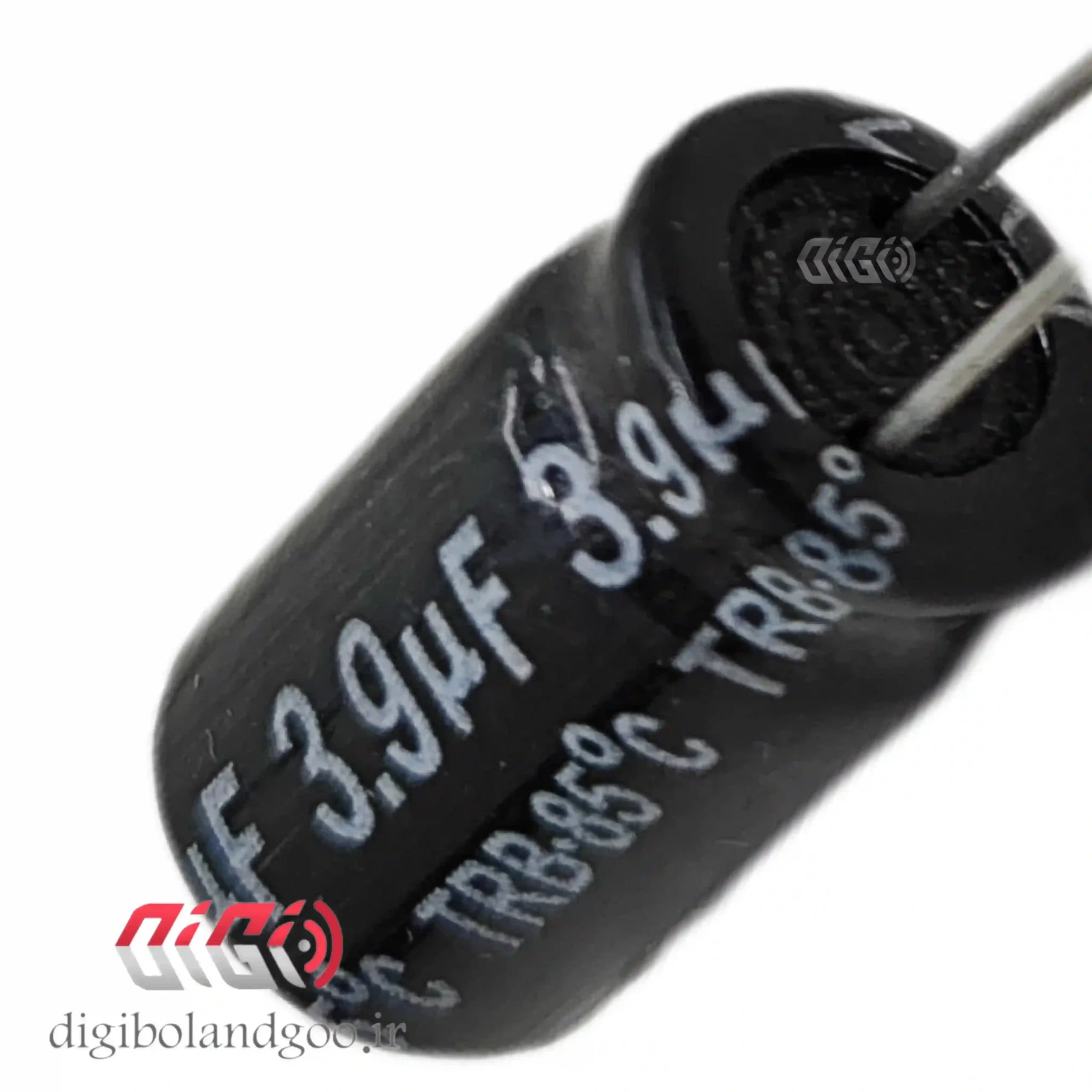 خازن بی پلار 3.9 میکو فاراد فابریک 718 مشکی