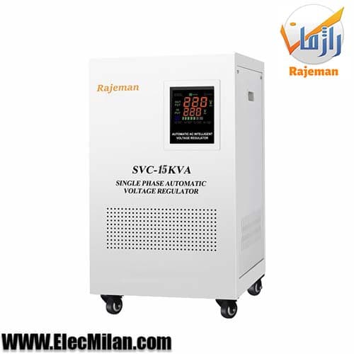 استابلایزر راژمان تکفاز 15KVA سروو موتوری مدل (SVC-15KVA) — تصویر ۲