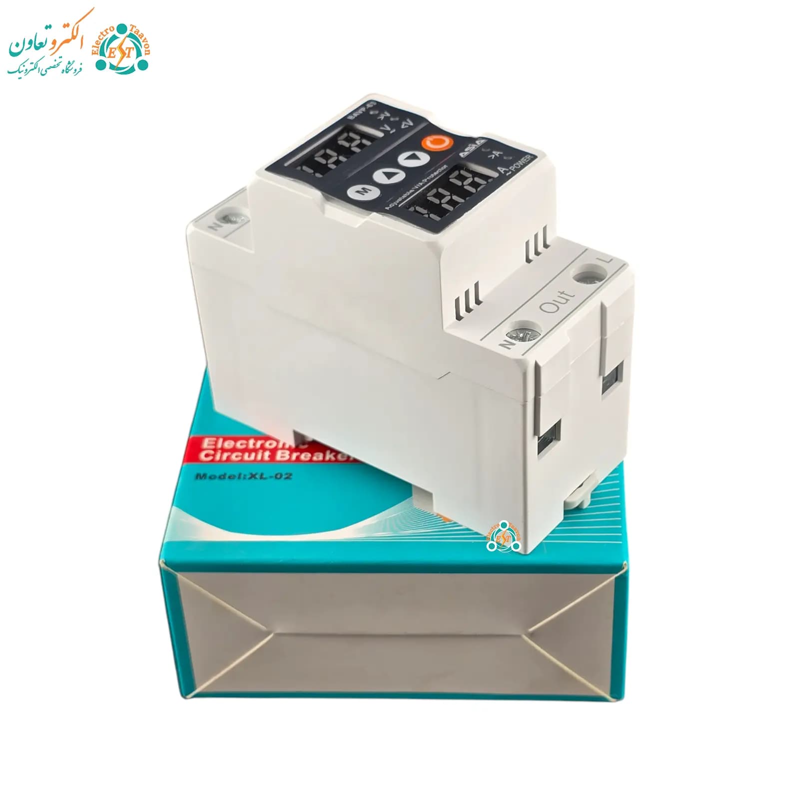 محافظ پشت‌کنتوری ولتاژ و جریان 63 آمپر (تک‌فاز) مدل ریلی با نمایشگر برند آسیا — تصویر ۶